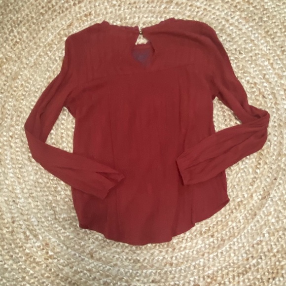 Altered state red long sleeve blouse - Picture 2 of 2
